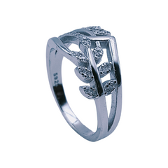 Silver Ladies Fancy Ring