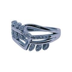 Silver Ladies Fancy Ring