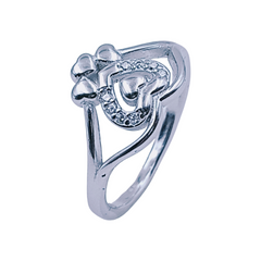 Silver Ladies Fancy Ring