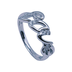 Silver Ladies Fancy Ring