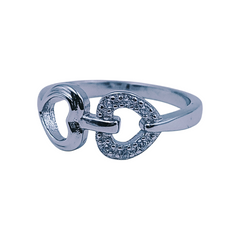 Silver Ladies Fancy Ring