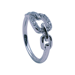 Silver Ladies Fancy Ring