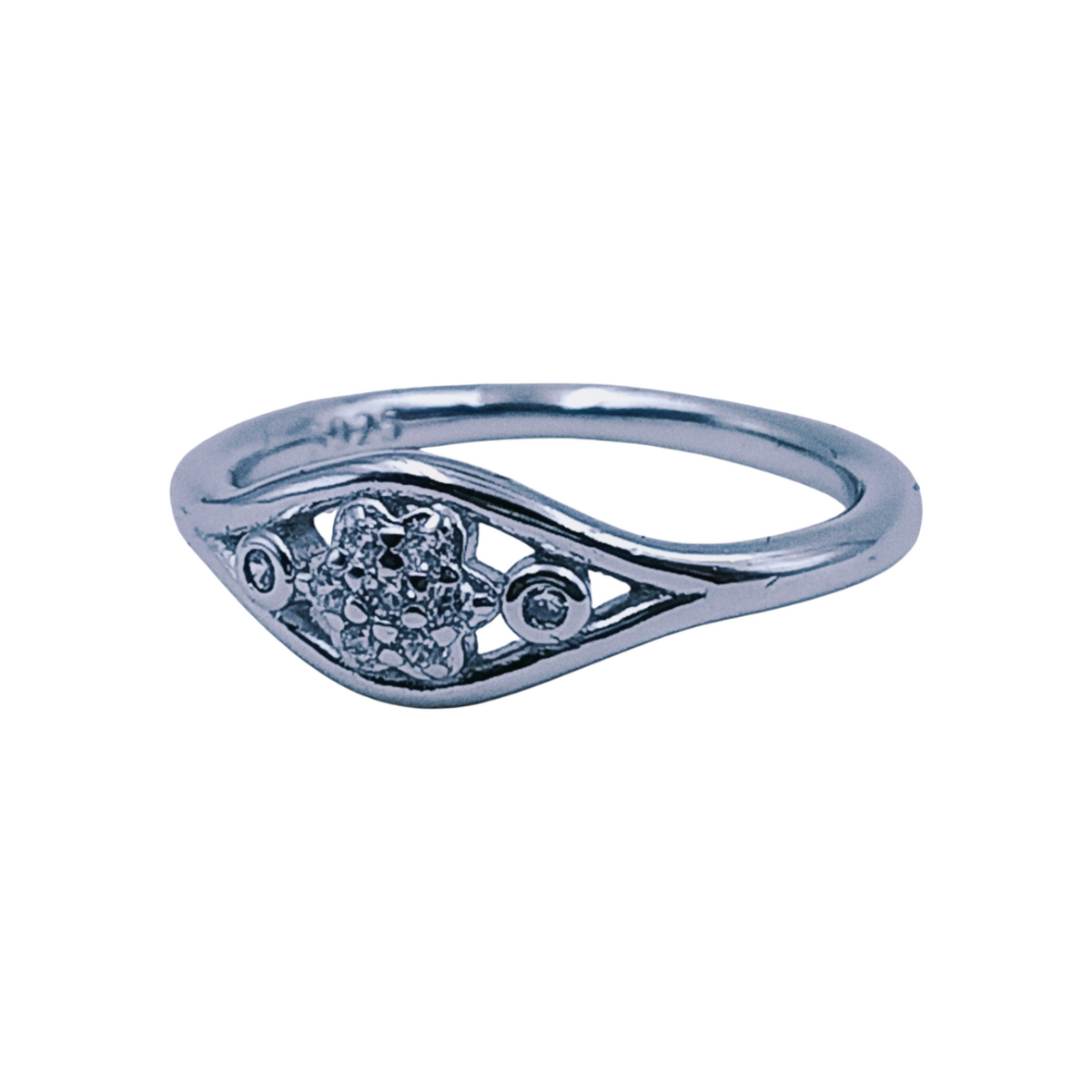 Silver Ladies Fancy Ring