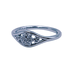 Silver Ladies Fancy Ring