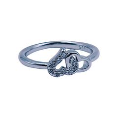 Silver Ladies Fancy Ring