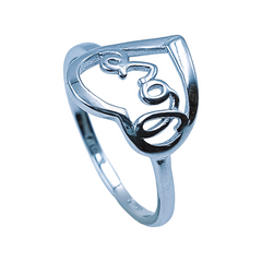 Silver Ladies Plain Ring