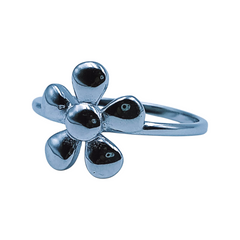 Silver Ladies Plain Ring