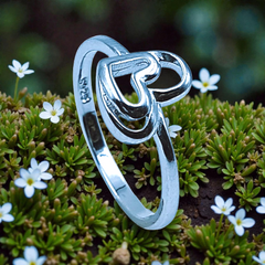Silver Ladies Plain Ring