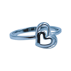 Silver Ladies Plain Ring