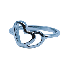 Silver Ladies Plain Ring