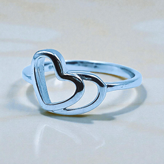 Silver Ladies Plain Ring